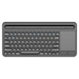 Mabelme Şarjlı Bluetooth Touchpad Klavye Dual Bağlantı iPad Pro ile Uyumlu 12.9 Uyumlu Hızlı ve Kolay Kablosuz Bağlantı Tablet ve Telefon ile Kullan Türkçe Q Klavye ZR731 - Option-1 - 001-Renkli