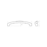 Mabelme Saten 28 cm Çekme/sürgü Kapı Kolu - 001-Renkli