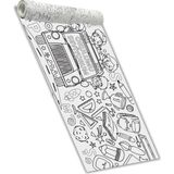 Mabelme Sinaticaret Okul Boyama Rulosu, 5 Metre x 45 Cm, Çocuklar Için Dev Boyama Kağıdı, Okul Temalı, Eğitici ve Eğlenceli Aktivite - -- - Option-1