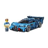 Mabelme Speed Champions Bugatti Vision Gran Turismo Araba 77253-9 Yaş ve Üzeri Çocuklar Için Bugatti Kıyafet Giyen Minifigür Içeren Yaratıcı Oyuncak Yapım Seti, Hediye Fikri (284 Parça) - 0 - Siyah