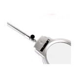 Mabelme Store 2.5X90 mm 5X24 mm Büyüteç, Mandallı Metal Hortumlu Masa Üstü Büyüteç