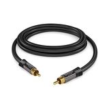 Mabelme Store – 3m – Cinch Derin Bas Hoparlör Kablosu, 1x1 Cinch/rca, Ses/dijital/video (Koaksiyel Kablo, Rca Fişi/fiş, Amplifikatör/hifi, Ses Sinyali Veya Kompozit Video Için, 75 Ohm, Siyah) - Option-1