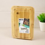 Mabelme Store Bambu Kesme Tahtası 2'li Set - 18X28 & 22X32 cm