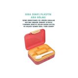 Mabelme Store Bento 1600ML Lunchbox Sevimli Kedi Desenli Tek Katlı 2 Bölmeli Pp Plastik Sefer Tası Yemek Kutusu - Kestane Akaju - Option-1