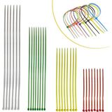Mabelme Store Buffer® 30 Parça Plastik Kablo Kelepçe Seti Kablo Düzenleyici Bağlama Bantları
