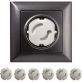 Mabelme Store Buffer® Bebek Çocuk Priz Koruma Kapağı (6 Adet) Çocuk Güvenliği, Priz Muhafazası, Priz Kapatıcı