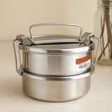 Mabelme Store Çelik Sefer Tası 14 cm 2'li - Derinlik 4.5 cm