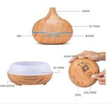 Mabelme Store Hava Nemlendirici 7 LED Işıklı Aromatik Oda Kokusu 550 ml Kahve Aroma Difüzörü Buhar Makinası