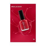 Mabelme Store Koyu Kırmızı Oje 58 - Yüksek Pigmentli Uzun Süreli Kalıcılık Hızlı Kuruma - Nail Lacquer 58 - 0 - Siyah