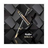 Mabelme Store Noble 35 Dolma Kalem Mat Siyah Altın - 01-Siyah - Option-1