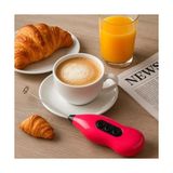 Mabelme Store Pilli Kahve Köpürtücü – Mini Süt Köpük Yapıcı El Mikseri, Sessiz Çalışan, Taşınabilir Karıştırıcı, Latte, Cappuccino ve Sıcak Içecekler Için (Renk Stok Durumuna Göre Gönderilir) - 2'si 1 Arada - 0,1 kg