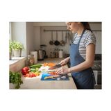 Mabelme Store Renkli Kelebek Desenli Cam Kesme Tahtası (20X30 Cm) – Kaymaz Tabanlı, Isıya Dayanıklı, Hijyenik ve Dayanıklı Mutfak Tahtası - Ahşap