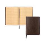 Mabelme Store Samsill Vintage Sert Kapaklı Defter, Büyük Pu Deri Yazı Defteri, 18,5 x 25,5 Cm, 100 Parşömen Tarzı Çizgili Çarşaf (200 Sayfa), Koyu Kahverengi - -- - Option-1
