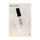 Mabelme Store Sedefli Beyaz Oje 28 - Yüksek Pigmentli Uzun Süreli Kalıcılık Hızlı Kuruma - Nail Lacquer 28 - 0 - Siyah