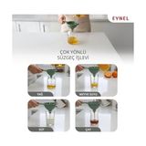 Mabelme Store Sıvı Yağ Süzgeci, Sıvı Yağ Süzme Aleti, Sıvı Yağ Hunisi (Asortili) (2) - Option-1