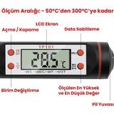 Mabelme Store Sogud Dijital Gıda Termometresi – Hızlı Okuma Mutfak Termometresi, Paslanmaz Çelik Prob, LCD Ekran, -50°c ~ 300°C Ölçüm Aralığı, Et Süt Yağ Şeker Bbq ve Fırın Için Hassas Termometre - Option-1
