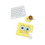 Mabelme Sünger Bob Mouse Pad ve Bardak Altlığı Set - Option-1 - 0002 - Beyaz