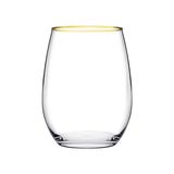 Mabelme Touch Golden Touch Şarap Bardağı 570 cc D 6'lı Hediyelik Kutu - 0,05 gr
