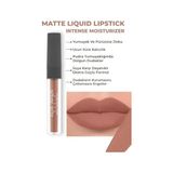 Mabelme Uzun Süre Kalıcı Kadifemsi Kuruma Yapmayan Mat Likit Ruj - Lipstick 501 Caramel Nude - Option-1