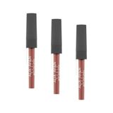 Mabelme Uzun Süre Kalıcı Kadifemsi Kuruma Yapmayan Mat Likit Ruj - Lipstick 504 Spicy Terracott (3 Paketi) - Option-1
