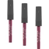 Mabelme Uzun Süre Kalıcı Kadifemsi Kuruma Yapmayan Mat Likit Ruj - Lipstick 518 Burgundy (3 Paketi) - Option-1
