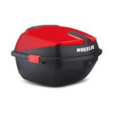 Mabelme Wheelıe XT01-LR 32 Litre Motosiklet Arka Çanta Açık Kırmızı Parlak Su Geçirmez Abs Çift Kilitleme Üniversal - 0 - 3 Yaş - 0 - Siyah