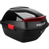 Mabelme Wheelıe XT88-B 32 Litre Motosiklet Arka Çanta Siyah Parlak Su Geçirmez Abs Top Çift Kilitleme Üniversal - 0 - 3 Yaş - 0 - Siyah