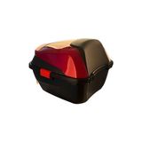 Mabelme Wheelıe XT88-BR 32 Litre Motosiklet Arka Çanta Koyu Kırmızı Parlak Su Geçirmez Abs Çift Kilitleme Üniversal - 0 - 3 Yaş - 0 - Siyah