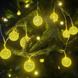 Mabelme Yılbaşı LED Işık Disko Topu Günışığı 2m 10 Ampul - 1 m - 00 Beyaz