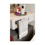 Mabelme Zift Paslanmaz Çelik Mat Siyah Havlu Askısı - Yapışkanlı Havluluk - Banyo & Lavabo Havlu Tutacağı - Stilo - 001-Beyaz - Option-1