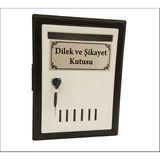 Maben Dilek ve Şikayet Kutusu Kırılmaz Plastik 195 x 260 x 70 mm Çift Anahtarlı Krom Kilitli