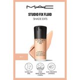 Mac 24 Saate Kadar Kalıcı Mat Fondöten - Studio Fix Fluid SPF15 - N11