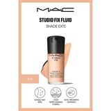 Mac 24 Saate Kadar Kalıcı Mat Fondöten - Studio Fix Fluid SPF15 - N18