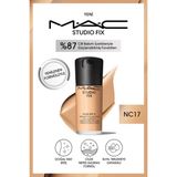 Mac 24 Saate Kadar Kalıcı Mat Fondöten - Studio Fix Fluid Spf15 - Renk: Nc17 - 30ml