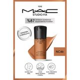 Mac 24 Saate Kadar Kalıcı Mat Fondöten - Studio Fix Fluid Spf15 - Renk: Nc46 - 30ml