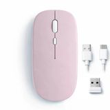 Mac İpad Pc Tablet Uyumlu Mouse Şarjlı Batarya Sessiz Tıklama Usb Dongle Ve Kablo Dahil Pembe