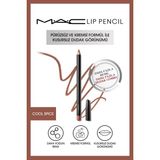 MAC Lip Pencil 1.45GM Cool Spice Renkli Kremsi Kalıcı Dudak Kalemi Pürüzsüz Sürüm Özelliği ile