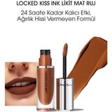 Mac M·a·c Locked Kiss Ink 24hr Likit Mat Ruj Posh 4 ml- 773602645992 Kahverengi Nude Renkli Mat Özellikli