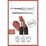 MAC Silky Matte Lipstick Nemlendirme Etkili Yoğun Renk Sağlayan Ruj -COOL TEDDY 3.5GM