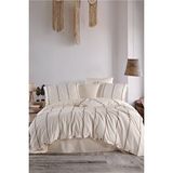 Macas Home Apollo %100 Pamuklu Yıkamalı İpliği Boya Vintage Çift Kişilik Nevresim Takımı 200*220 Apllckt Sarı