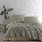 Macas Home Athena Pamuklu Ipliği Boyalı Yıkamalı Battal Boy Nevresim Takımı 240*220 - Yeşil - 240 x 220 cm