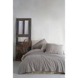 Macas Home Bluesky %100 Pamuklu Ipliği Boyalı Yıkamalı Çift Kişilik Nevresim Takımı 200*220 KREM-MAVİ