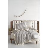 Macas Home Bluesky Bebe %100 Pamuk Fırfırlı İpliği Boyalı Nevresim Takımı 100*150
