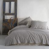 Macas Home Bluesky Pamuklu Ipliği Boyalı Yıkamalı Çift Kişilik Nevresim Takımı 200*220 - 200 x 220 cm - Krem - Mavi
