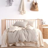 Macas Home Chance Bebe Pamuklu Yıkamalı Nevresim Takımı 100*150 - Kahverengi - Krem - 100 x 150 cm