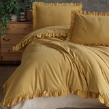 Macas Home Daphne %100 Pamuklu Fırfırlı Tek Kişilik Nevresim Takımı 160*220 Dphntkt - 160 x 220 cm - Sarı