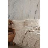 Macas Home Freya Khaki 100 Pamuklu Yikamali Vintage Tek Kisilik Nevresim Takimi 160*220 Frykhtkt