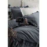Macas Home Graphite 100 Pamuklu Firfirli Tek Kisilik Nevresim Takimi 160X220 Grphttkt