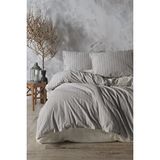 Macas Home Helios %100 Pamuklu İpliği Boyalı Yıkamalı Tek Kişilik Nevresim Takımı 160*220 Gri