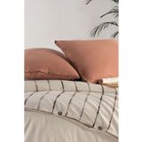 Macas Home Iris Mocca %100 Pamuklu Yıkamalı Ipliği Boyalı Battal Boy Nevresim Takımı 240*220